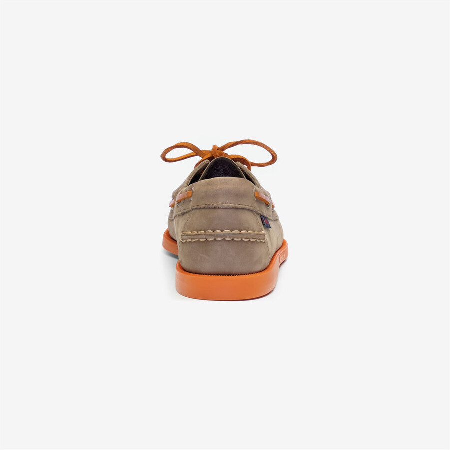 docksides portland nubuck marrÓn gris taupe-naranja