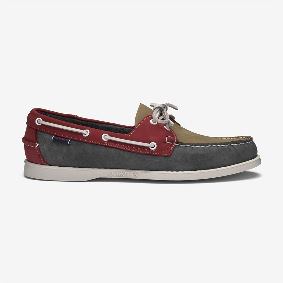 portland spinnaker nubuck gris lt-ahumado-rojo