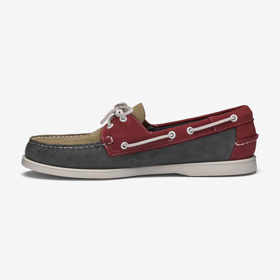portland spinnaker nubuck gris lt-ahumado-rojo