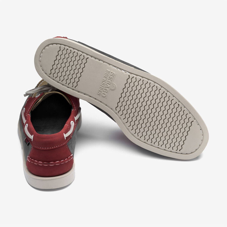 portland spinnaker nubuck gris lt-ahumado-rojo