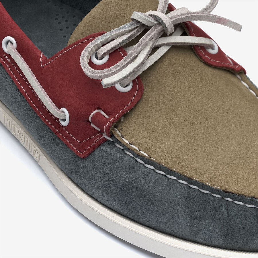 portland spinnaker nubuck gris lt-ahumado-rojo