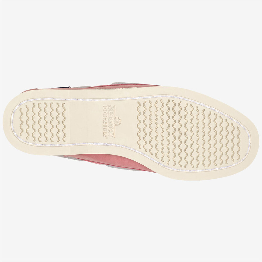 docksides portland nubuck mujer rosa-blanco