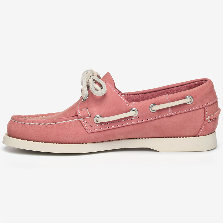 docksides portland nubuck mujer rosa-blanco