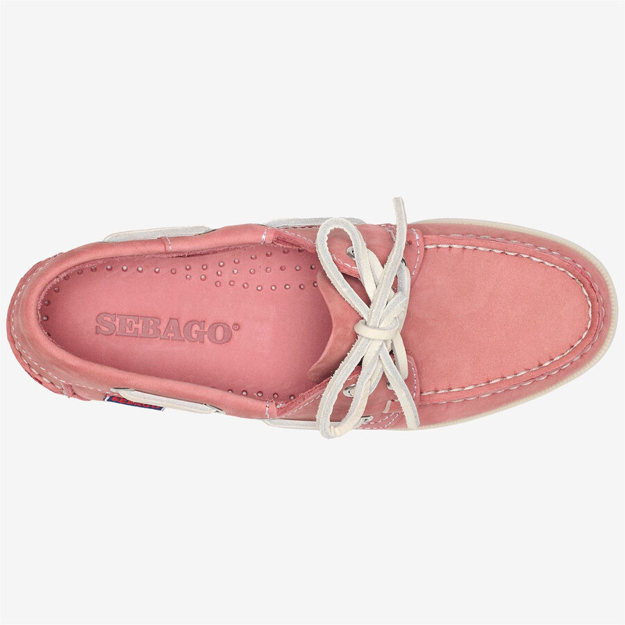 docksides portland nubuck mujer rosa-blanco