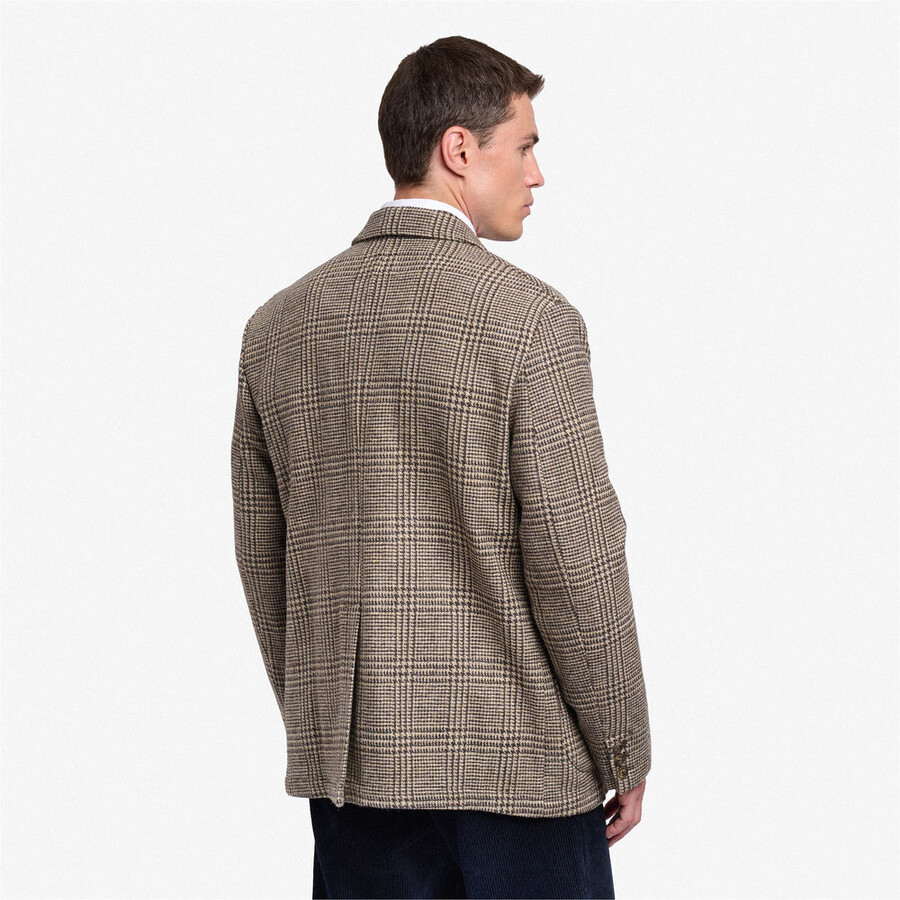 neddick principe di galles beige-marrÓn