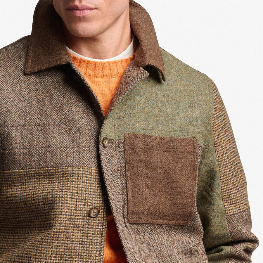 dorr patchwork cuadros multicolor marrÓn