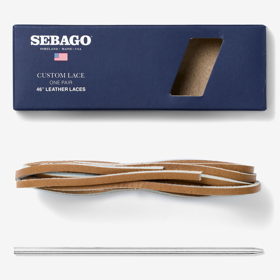 cordones de cuero crudo beige camel