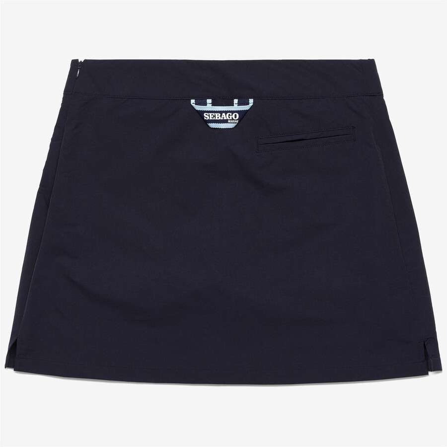falda redonda azul marino