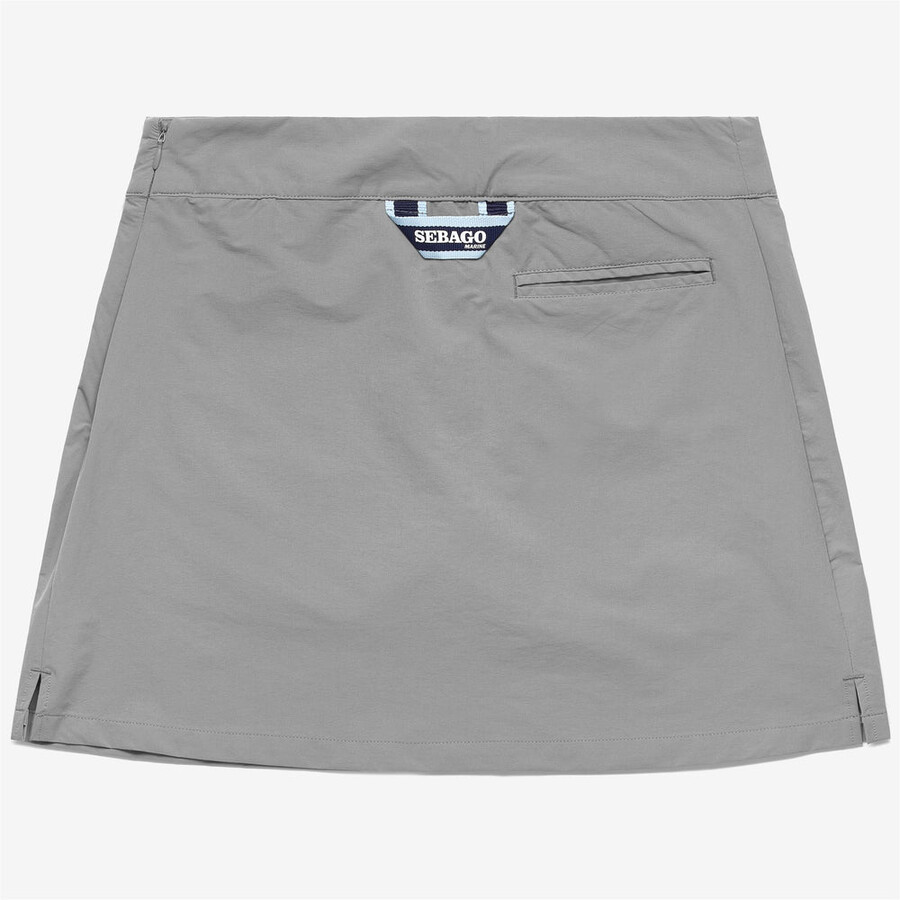 falda redonda gris escarcha