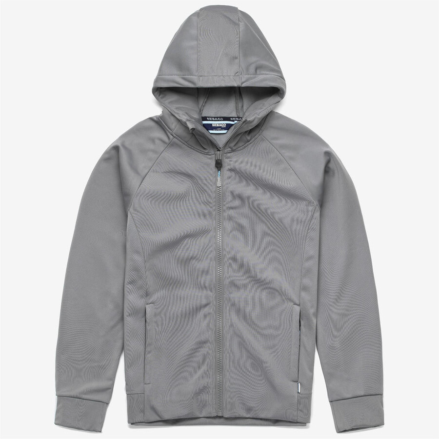 sudadera con capucha crew fz gris escarcha