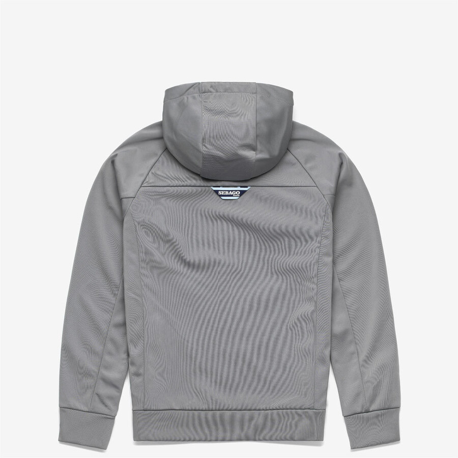 sudadera con capucha crew fz gris escarcha